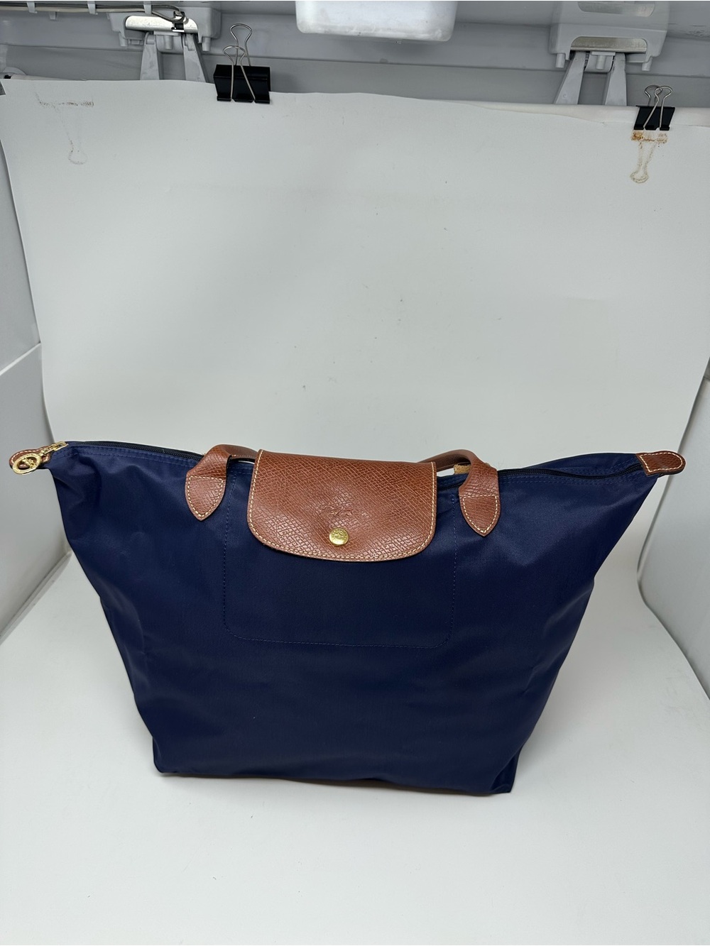 Longchamp Le Pliage Navy Tote Bag